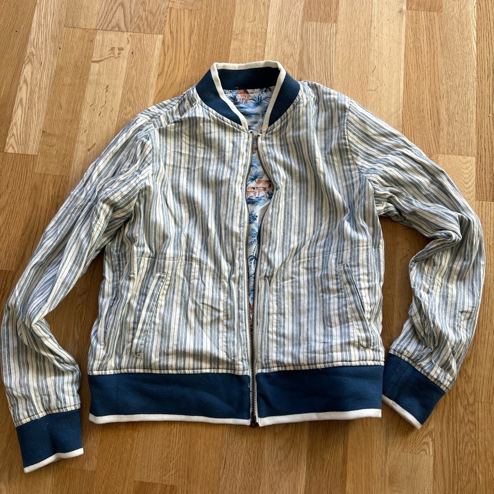 Faherty Reversable Bomber Jacket - Size Medium *G… - image 8